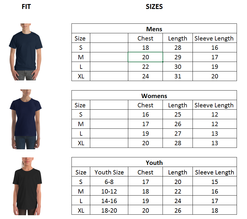Shirt Sizes
